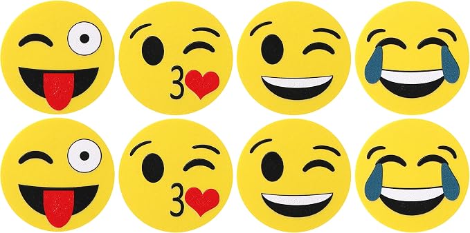 Mr. Pen- Smiley Magnetic Whiteboard Erasers, 8 Pack - Image 7