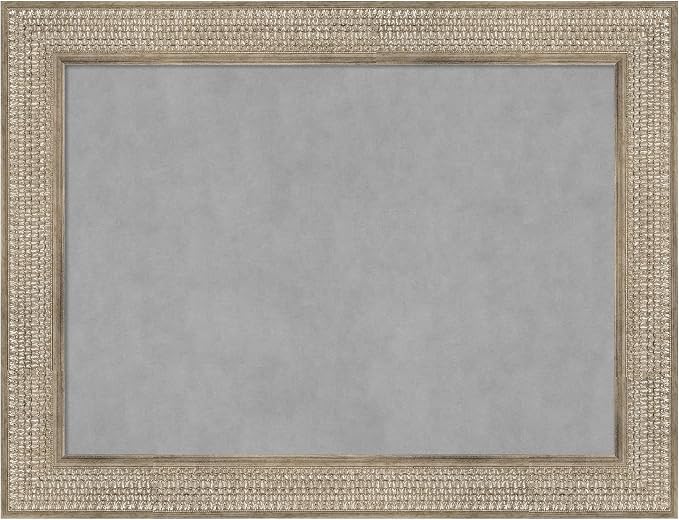 Amanti Art Silver Framed Magnetic Board 26x34 Medium Vision Board by AmantiArt