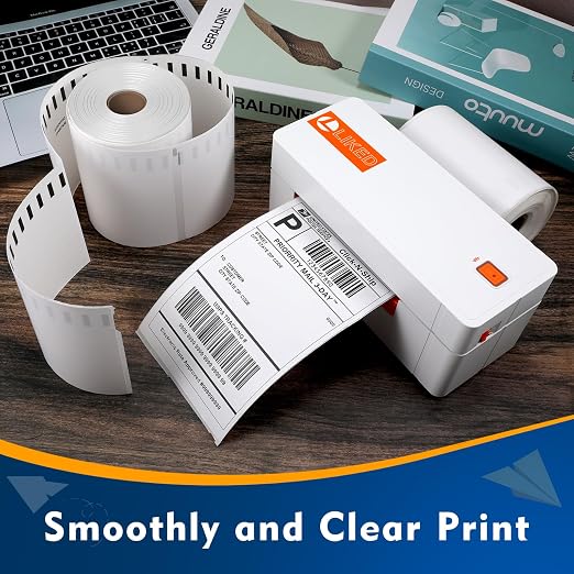 L LIKED 220 PCS 4"x6" Thermal Shipping Labels, Perforated White, Strong - Image 7