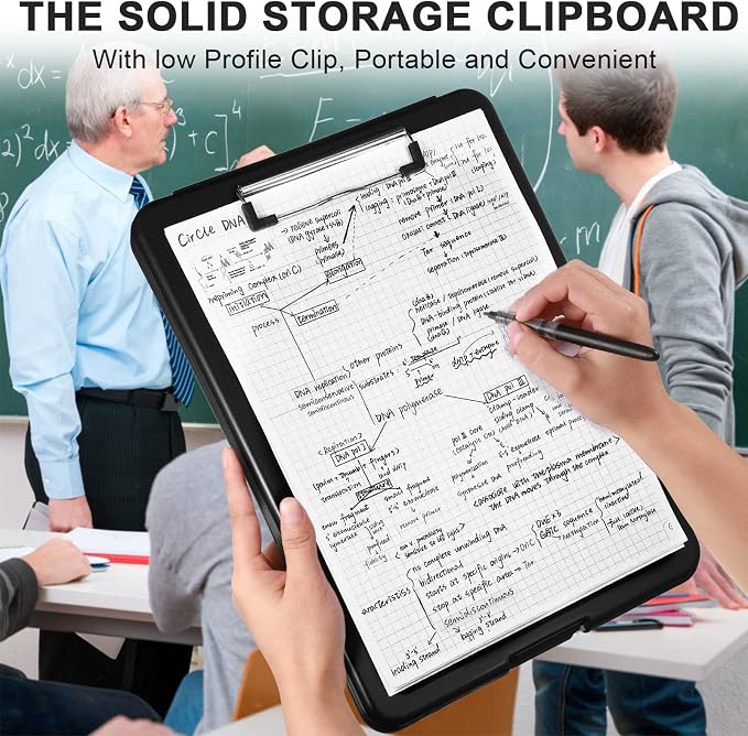 Epakh 18 Pcs Clipboard with Storage Bulks Plastic Storage Foldable Nursing - Image 5