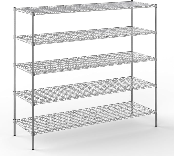 Regal Altair 24" Deep x 72" Wide x 64" Height Wire Shelving Kit | 5-Tier | NSF by Regal+Altair