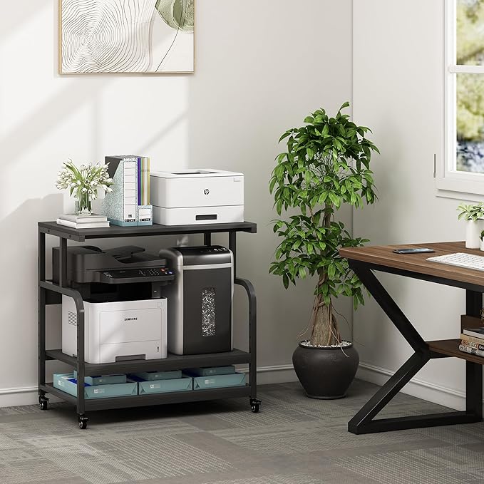 Fannova 32.3" x 18.9" Extra Large Printer Stand Table - Image 6