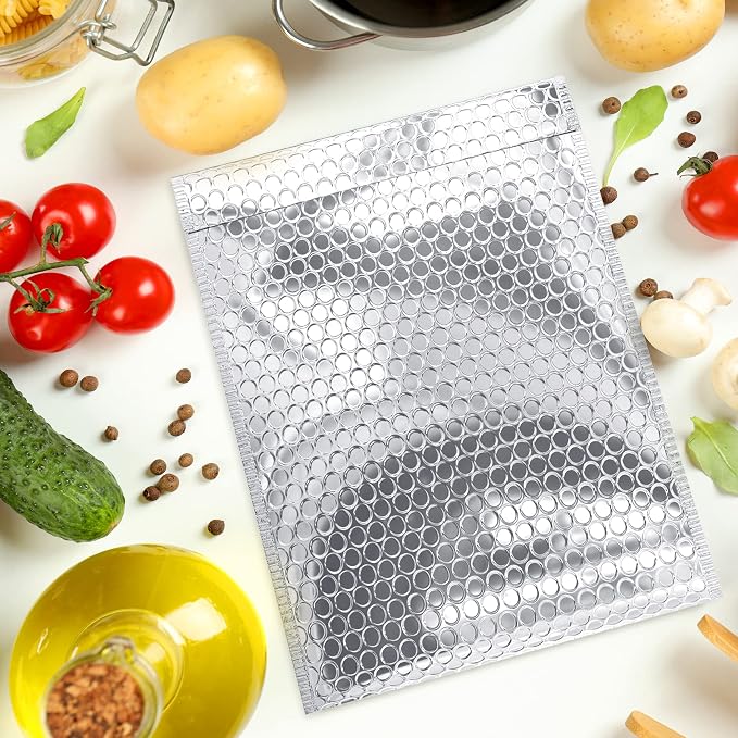 Amiff Silver Thermal Bubble Mailer, 15 x 17 Inches. 50 Pack Metallic Bubble - Image 7
