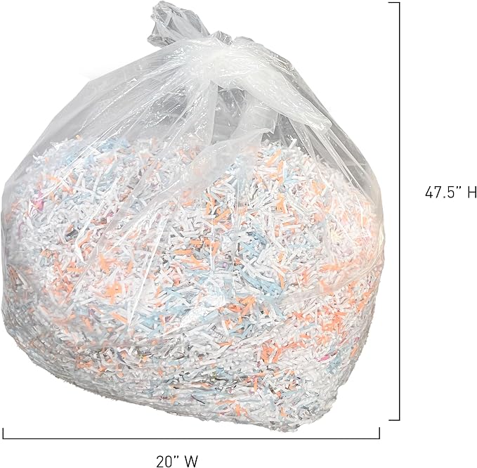 IDEAL Maintenance Combo Pack AC0920H Heavy-Duty Shredder Bags 20”x47”, Case of - Image 8