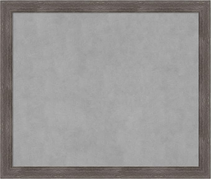 Amanti Art Grey Framed Magnetic Board 23x27 Medium Vision Board by AmantiArt