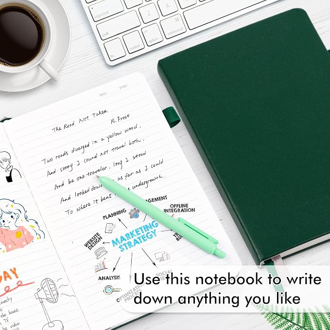 feela 24 Pack Journal Notebook for Work, Business Notebook Bulk Hardcover Lined - Image 4