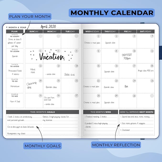 Clever Fox Planner – Undated Weekly & Monthly Planner - Image 4