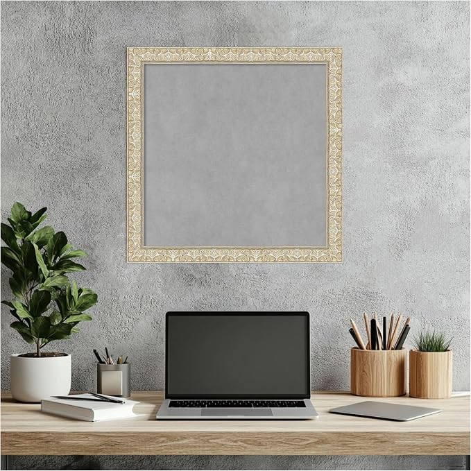 Amanti Art Silver Framed Magnetic Board 18x18 Small Vision Board - Image 6