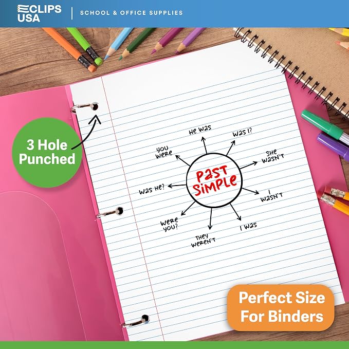 Loose Leaf Paper College Ruled Notebook Paper College Ruled Lined Writing - Image 5
