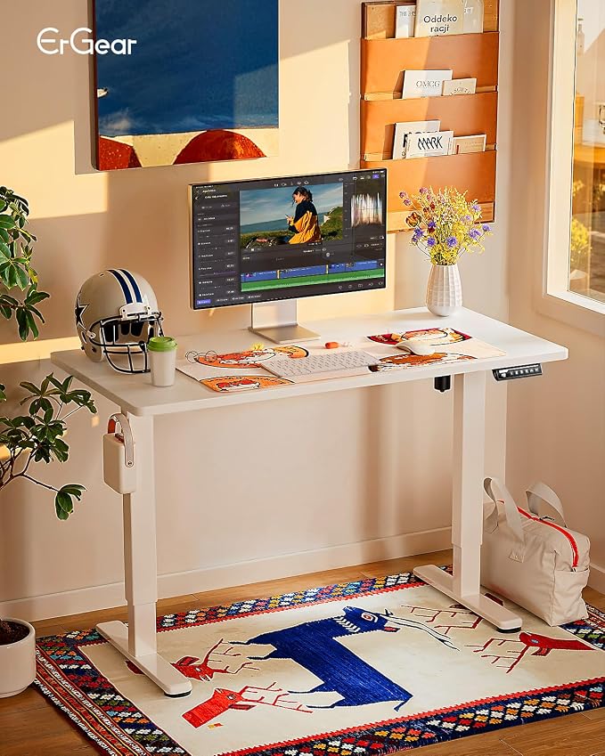 ErGear Height Adjustable Electric Standing Desk, 48 x 24 Inches Sit Stand up - Image 2