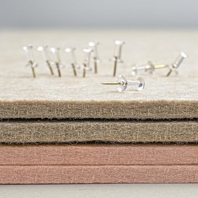 Bulletin Board, 24 x 18 inches Felt Board Decorative Pin Board, Cork Board - Image 4