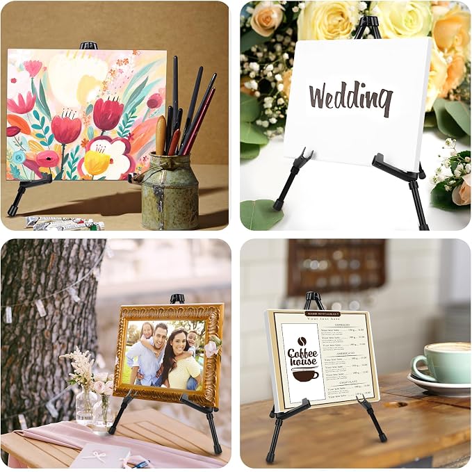 AROIC 3 Pack 14'' Tabletop Easels, Adjustable Portable Table Top Easel - Image 9