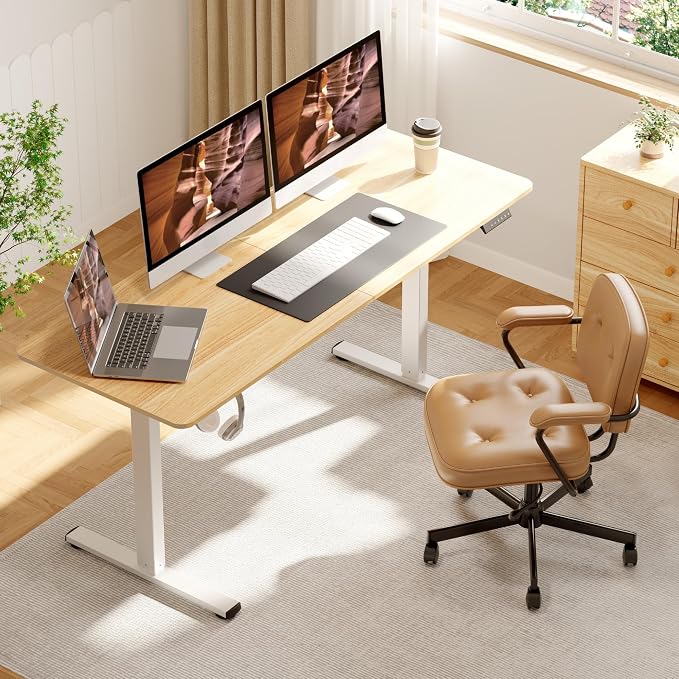 FitStand Adjustable Standing Desk, 63x24 Inches Home Office Desk - Image 2