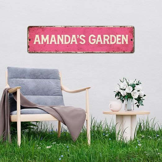 Custom Rustic Sign, Personalized Decor Street Signs Gift, 40x10 Inches - Image 4