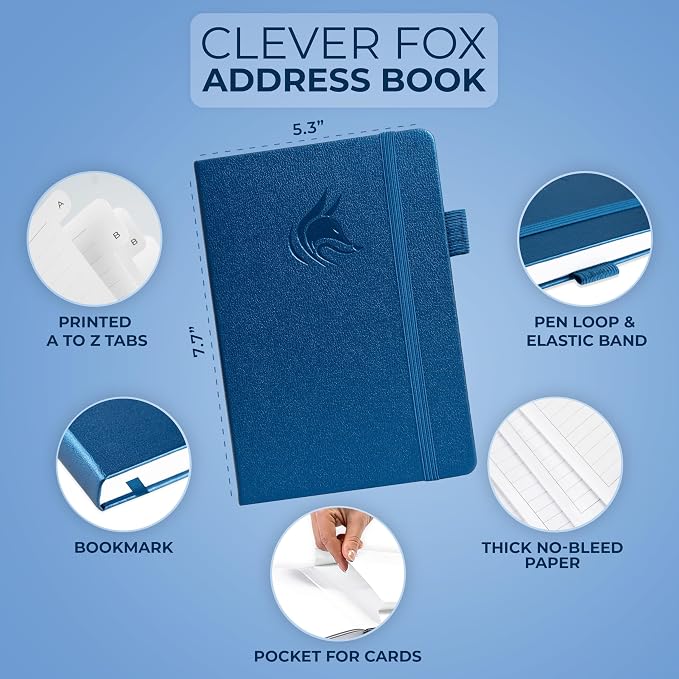 Clever Fox Address Book with alphabetic tabs - Image 2