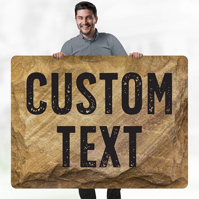 Custom Sign, Custom Street Sign, 11 Font Colors, 13 Font Styles, 4 Hole Options - Image 2