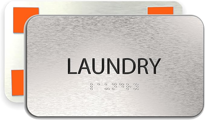 ADASigns Laundry Signs 7" W x 4" H by ADASigns
