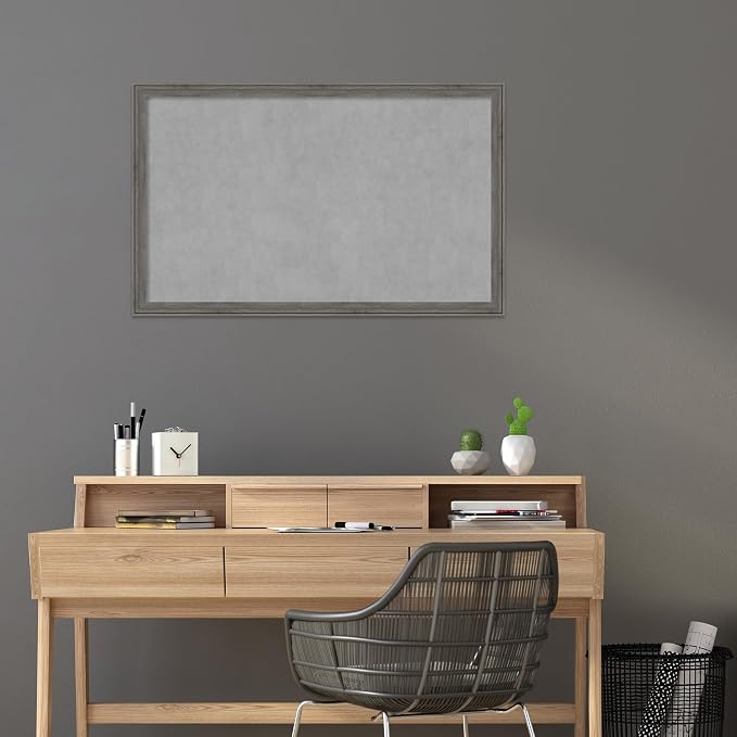 Amanti Art Grey Framed Magnetic Board 27x43 Large Vision Board - Image 5