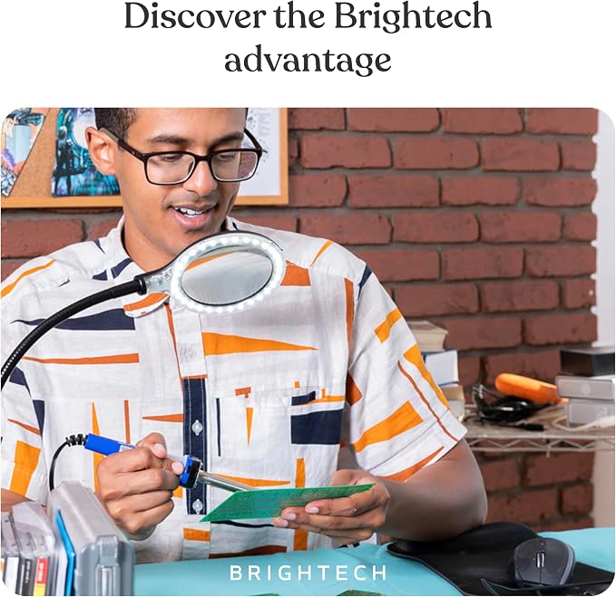 Brightech LightView Pro Flex 2 in 1 Magnifying Desk Lamp, 1.75x Light Magnifier - Image 9