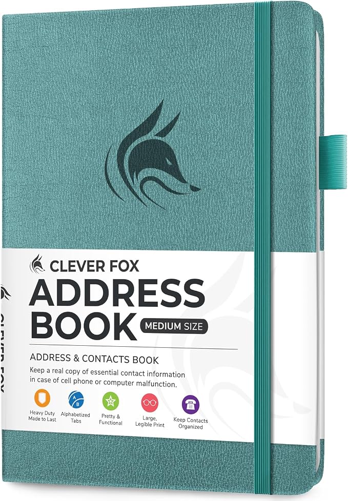 Clever Fox Address Book with alphabetic tabs by CleverFox