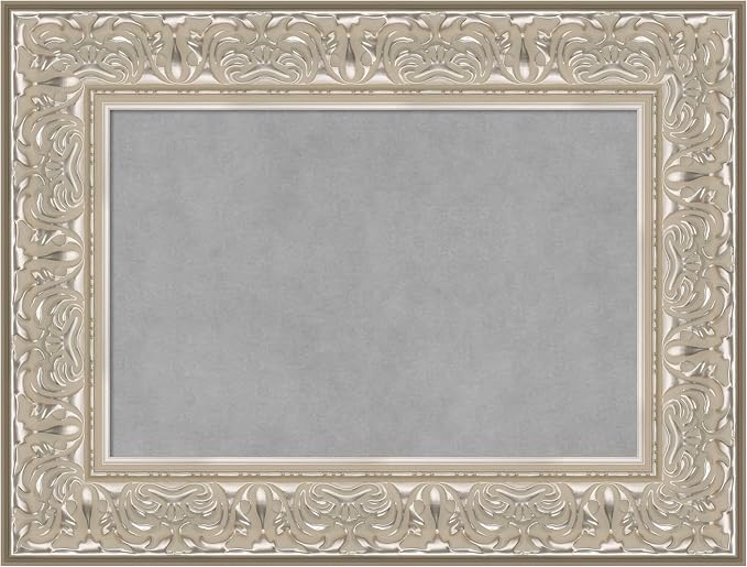 Amanti Art Silver Framed Magnetic Board 19x25 Small Vision Board by AmantiArt