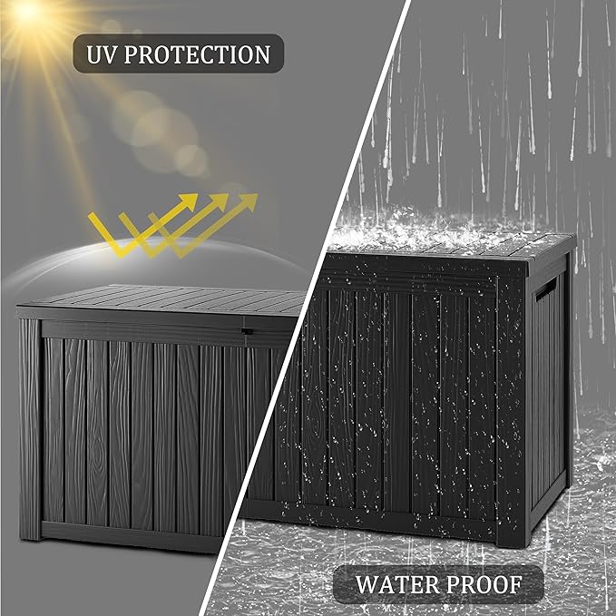 Yardgrace Heavy-Duty 270 Gallon Waterproof Deck Storage Box, Outdoor Storage - Image 4
