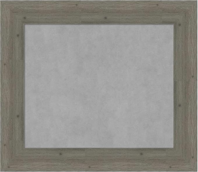 Amanti Art Grey Framed Magnetic Board 27x31 Medium Vision Board by AmantiArt