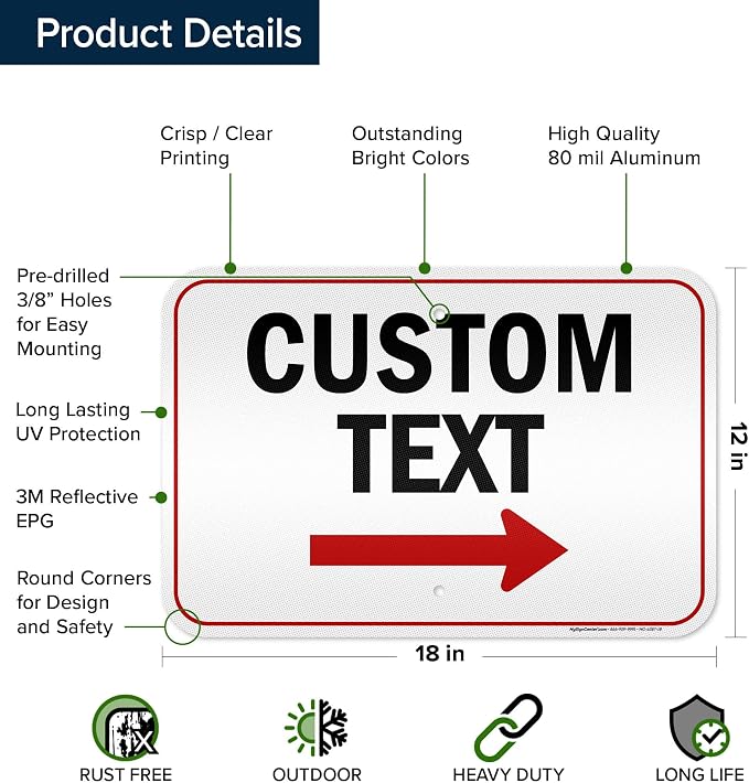 Custom Arrow Directional Sign by My Sign Center - Image 6