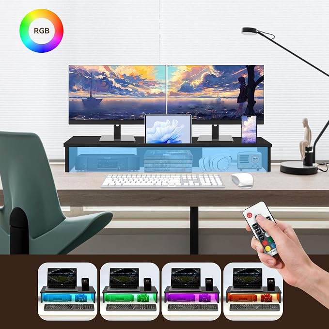 Qupui Dual Monitor Stand Riser - Image 3
