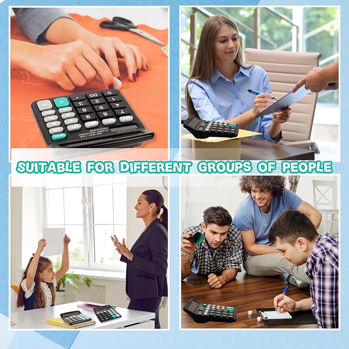 10 Pack Desktop Calculator 12 Digits Calculators - Image 7