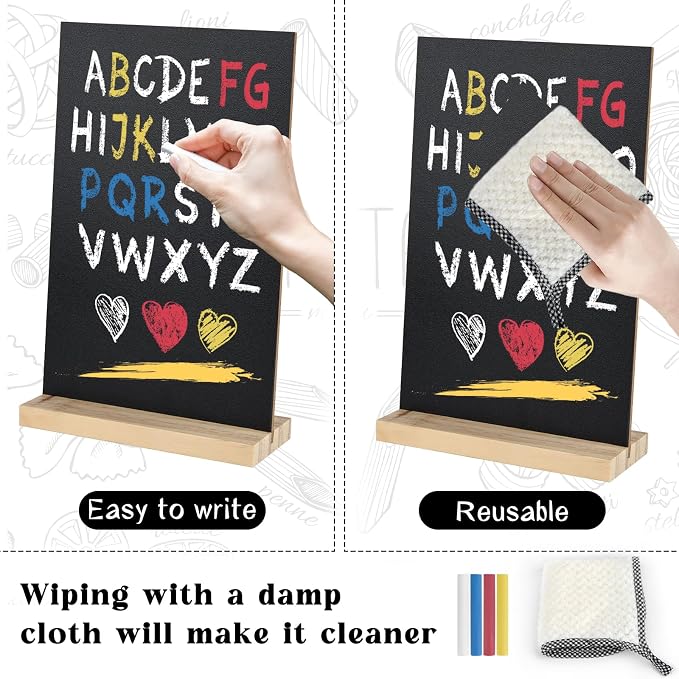 BOUBONI 1 Pack Small Chalkboard Signs - Image 4