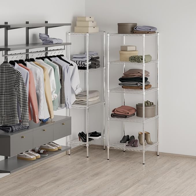 Regal Altair 24" Deep x 24" Wide x 74" Height Wire Shelving Kit | 5-Tier | NSF - Image 7