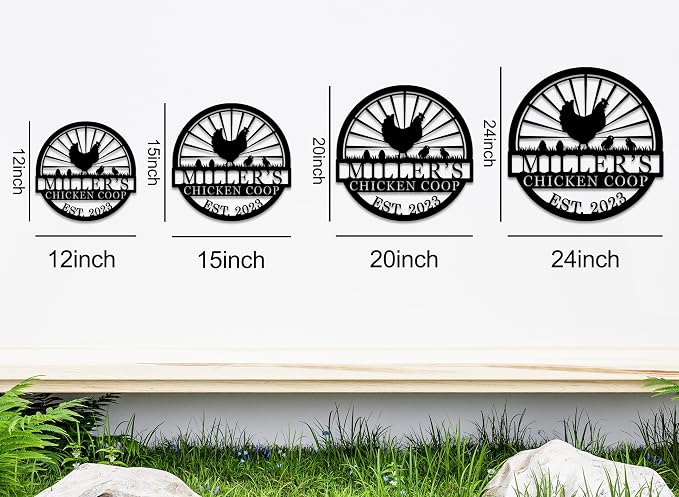 Hen House Coop Sign, Custom Chicken Coop Signs, Custom Chicken Farm Metal Sign - Image 7