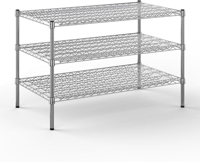 Regal Altair 24" Deep x 42" Wide x 27" Height Wire Shelving Kit | 3-Tier | NSF by Regal+Altair
