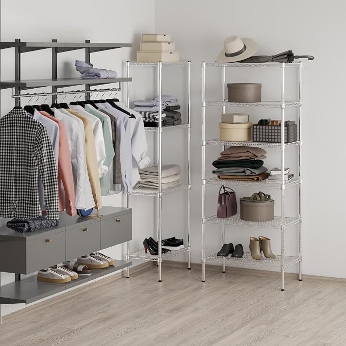 Regal Altair 18" Deep x 30" Wide x 74" Height Wire Shelving Kit | 6-Tier | NSF - Image 7
