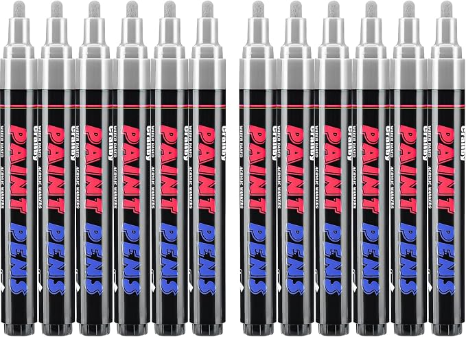 Craiiby Silver Paint Pens Paint Markers by Craiiby