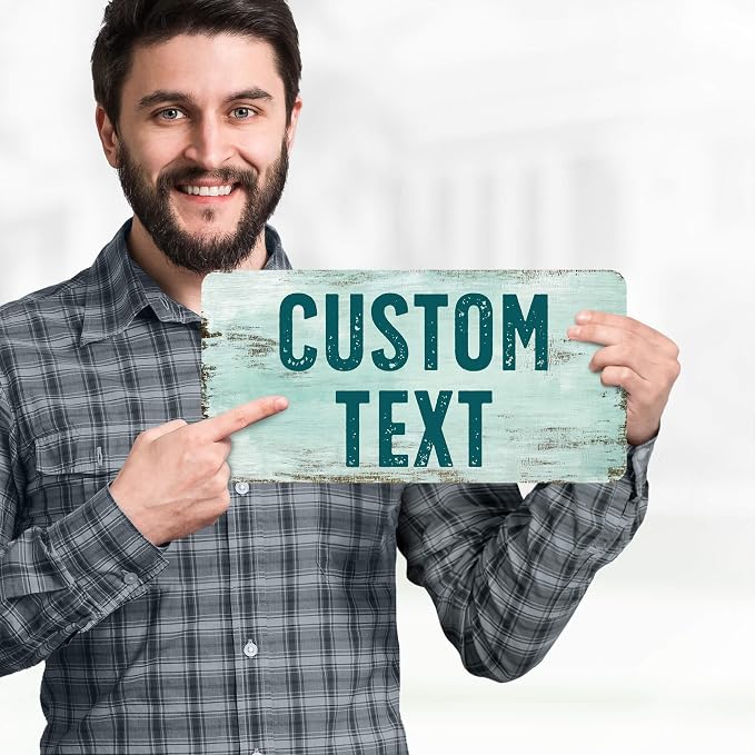 Custom Sign, Custom Street Sign, 11 Font Colors, 13 Font Styles, 4 Hole Options - Image 2