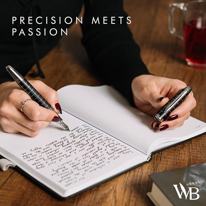 Wordsworth & Black Majesti Fountain Pen-, Luxury Case, Chrome Finish; Extra - Image 8