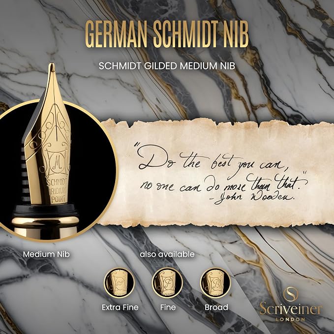 Scriveiner Personalized Silver Chrome Fountain Pen - Image 5