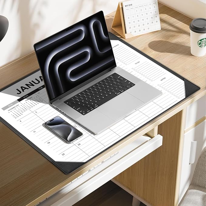 Desk Calendar 2026-2027 with Desk Mat – 22" x 17" Large Desk Pad Calendar Runs - Image 7