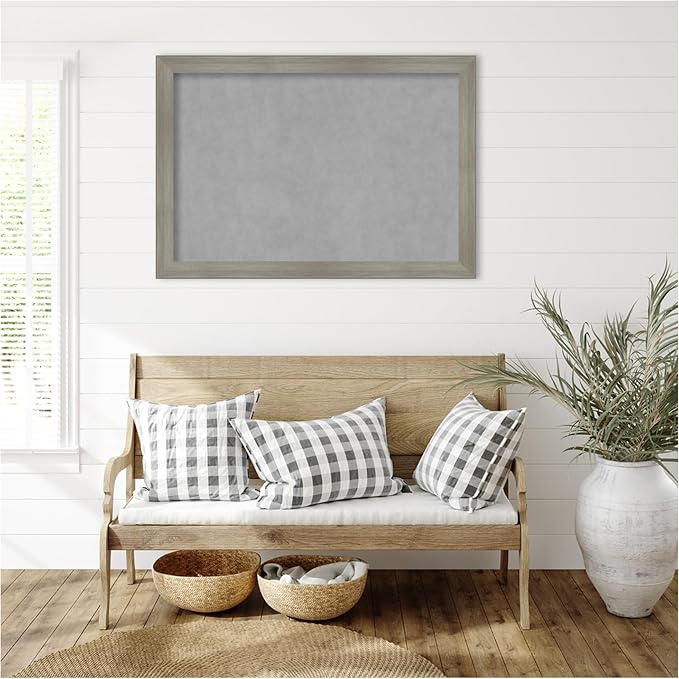 Amanti Art Grey Framed Magnetic Board 28x40 Large Vision Board - Image 6