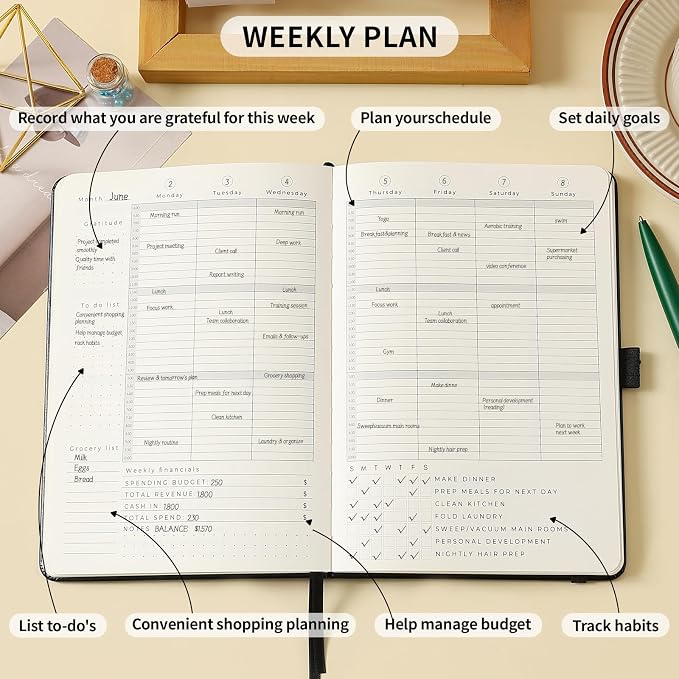 Crein Lynh 2025-2027 Premium Planner, Weekly & Monthly Calendar Planner - Image 5