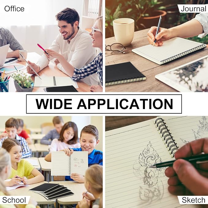 Yahenda 18 Pcs Spiral Notebook Bulk A5 Journal Lined 8.3'' x 5.5'' Writing - Image 5