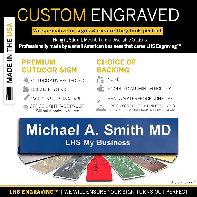 Personalized Name Plate with Choice of Mounting - Image 2