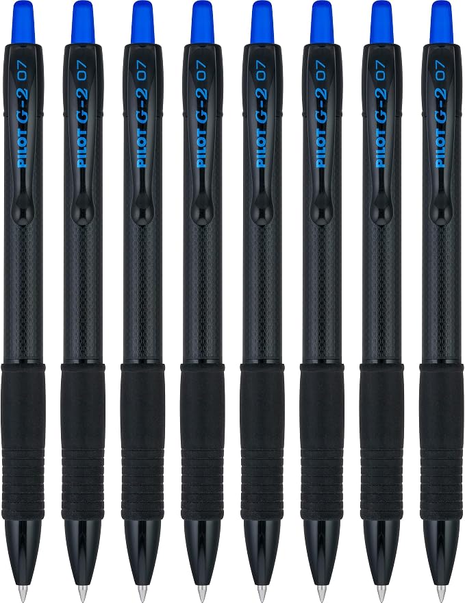 PILOT G2 Edge Blue Premium Gel Roller Pens, 0.7 mm Fine Point Pens, Sensory by PilotCorporationofAmerica