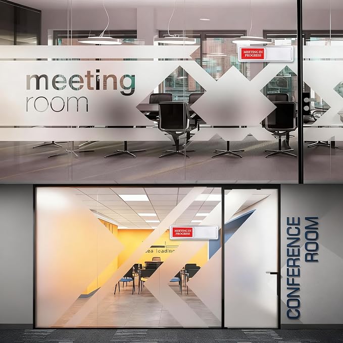 Meeting in Progress or Vacant Door Sign, Sliding Status Indicator Sign - Image 7