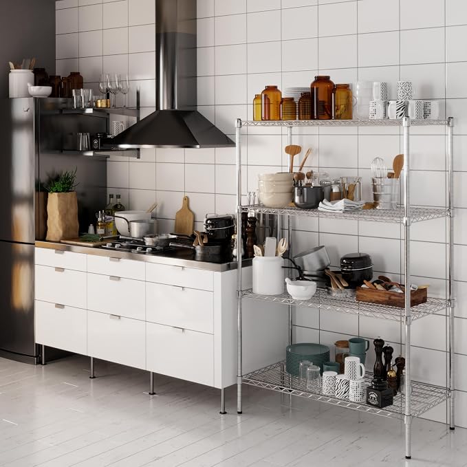 Regal Altair 21" Deep x 42" Wide x 64" Height Wire Shelving Kit | 4-Tier | NSF - Image 2