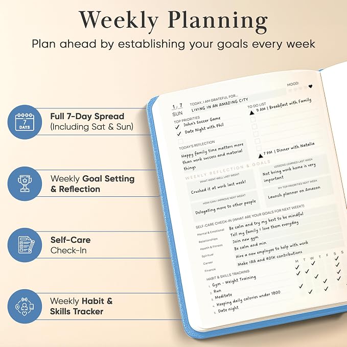 Mantra Planner 2026 Planner, Daily Journal & Gratitude Journal All-In-One - Image 5
