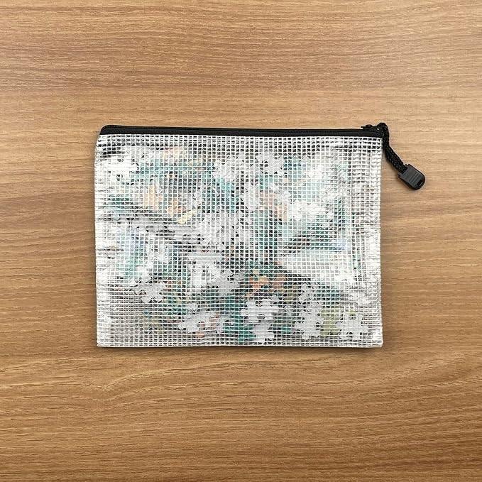 Oaimyy-18 PCS-Mesh Zipper Pouch, Plastic Zip File Folders Puzzle Bags Large - Image 7