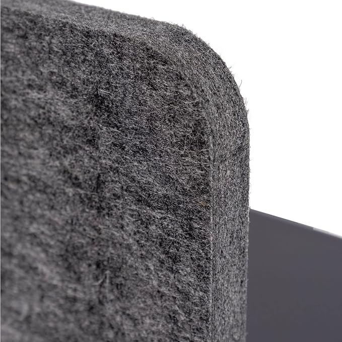 ReFocus™ Raw Clamp-On Acoustic Desk Divider – Reduce Noise and Visual - Image 3